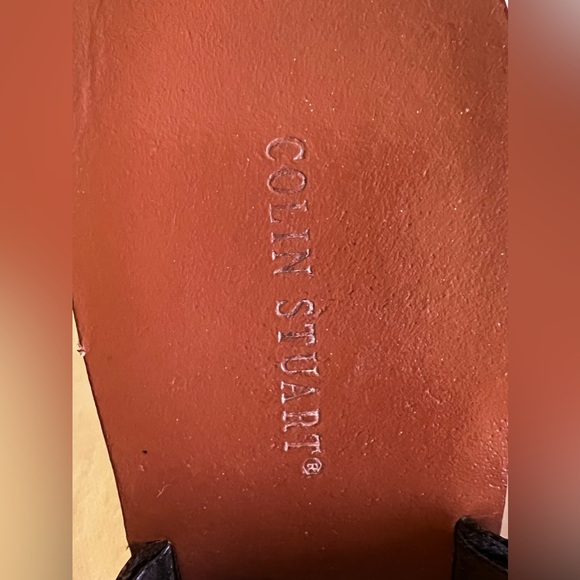 Colin Stuart Suede Mule Platform Sandals Slides Lightweight Size 8 Brown leather - Picture 12 of 16